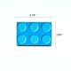 Handmade Pine Wood Blue LEGO-Inspired Knob for Kids